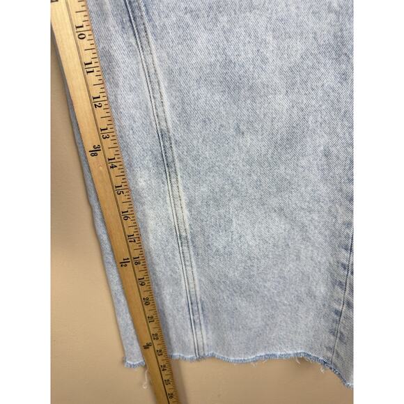 Abercrombie & Fitch Ultra High Rise Crop Wide Leg Jeans Women’s 0R/25 Frayed Hem - Picture 11 of 15
